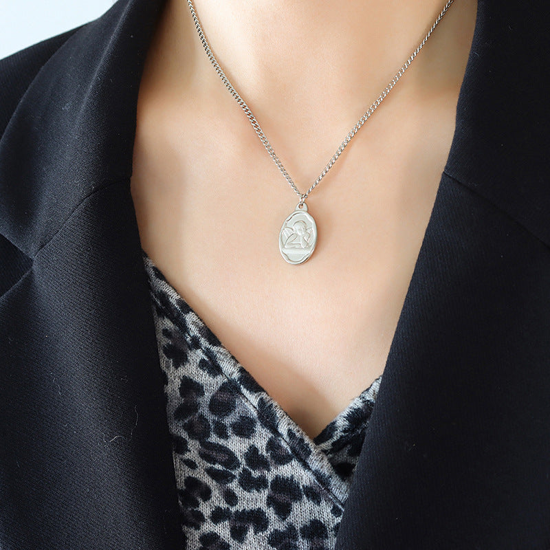 Wholesale 18K Gold Creative Titanium Steel Clavicle Chain Necklace